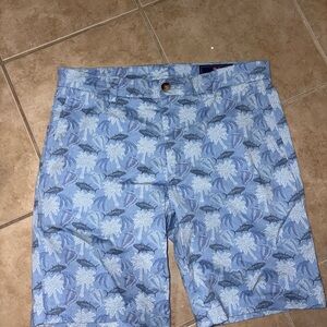 Vineyard Vines Light Blue Tropical Shorts